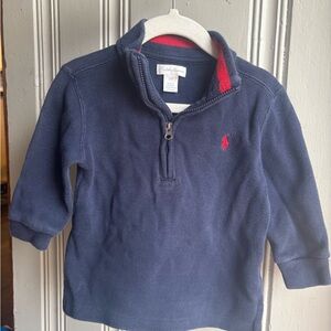 24M Polo Ralph Lauren Blue Quarter Zip Pullover